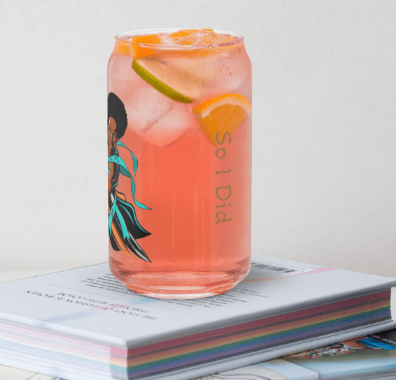 Can-shaped glass